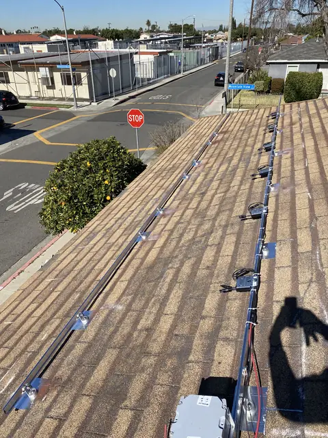 Residential PV system installed in Long Beach, CA