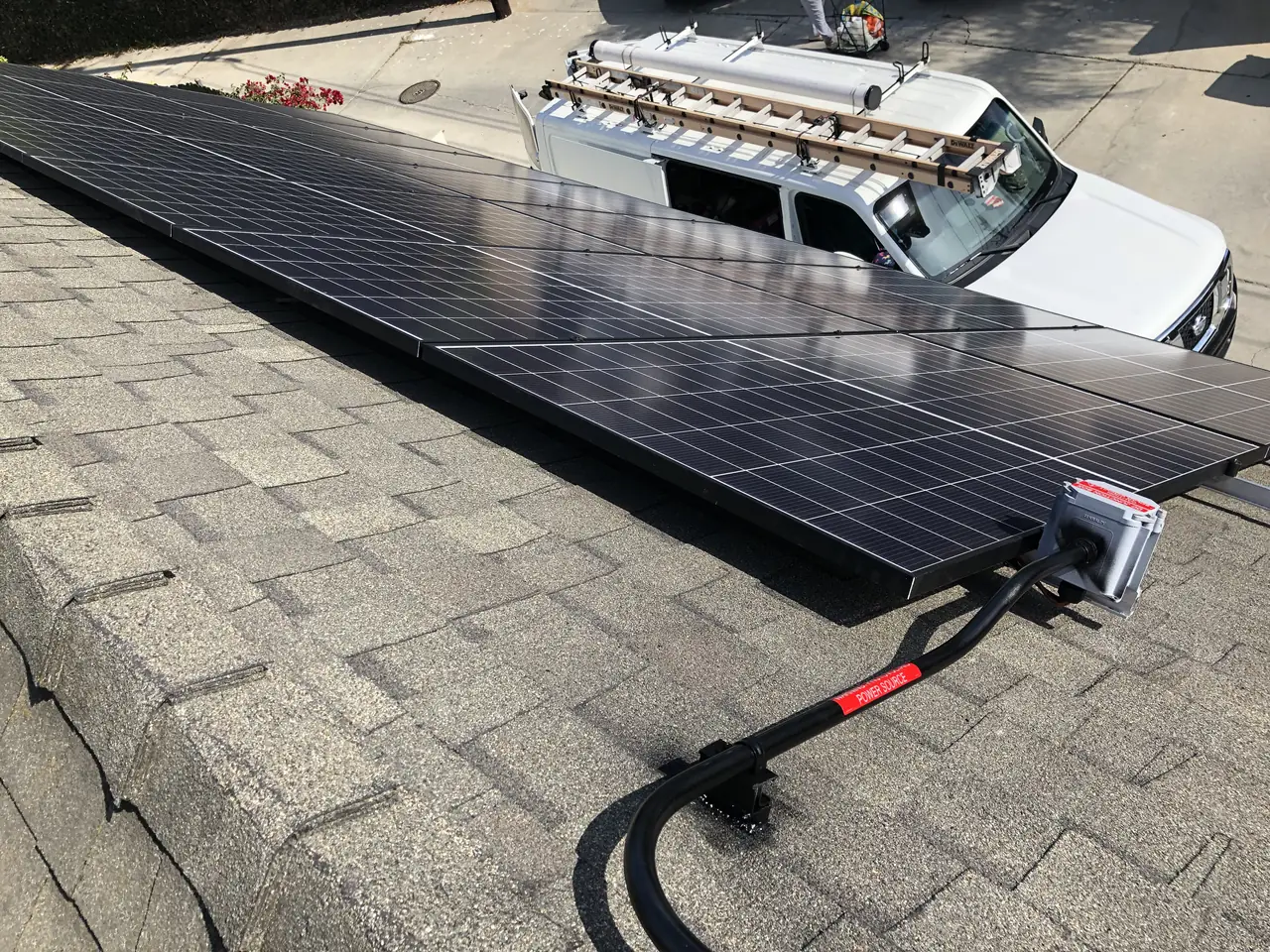 Thirty-one REC panels with SolarEdge on a Long Beach home