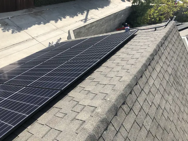 Rooftop solar installation by Cali Energy in Long Beach, CA
