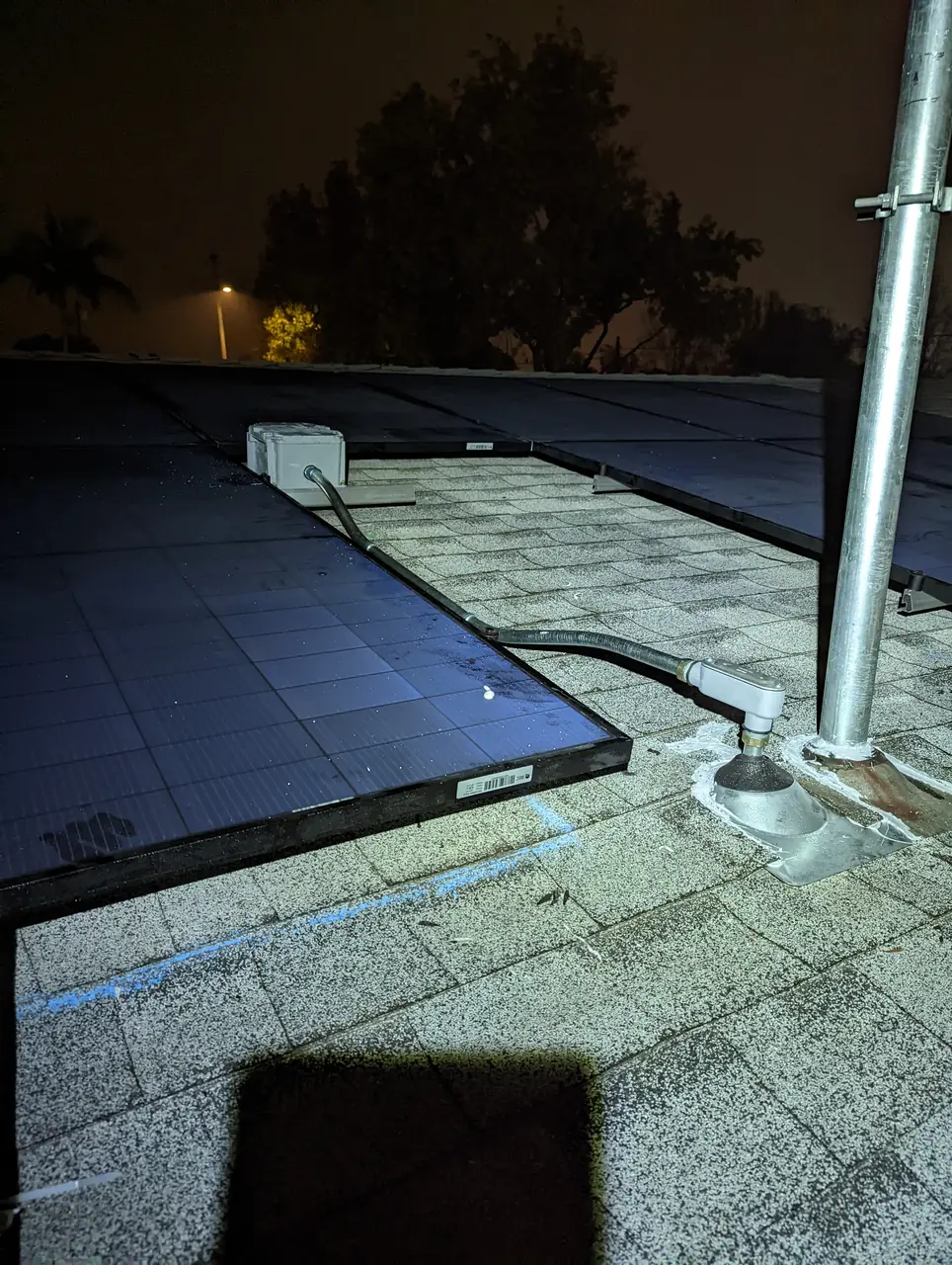 Completed residential solar project in Long Beach, CA