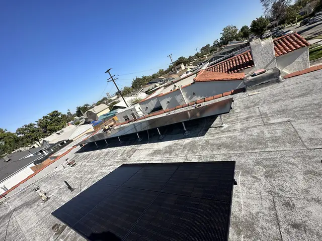 Home solar installation in Long Beach, CA