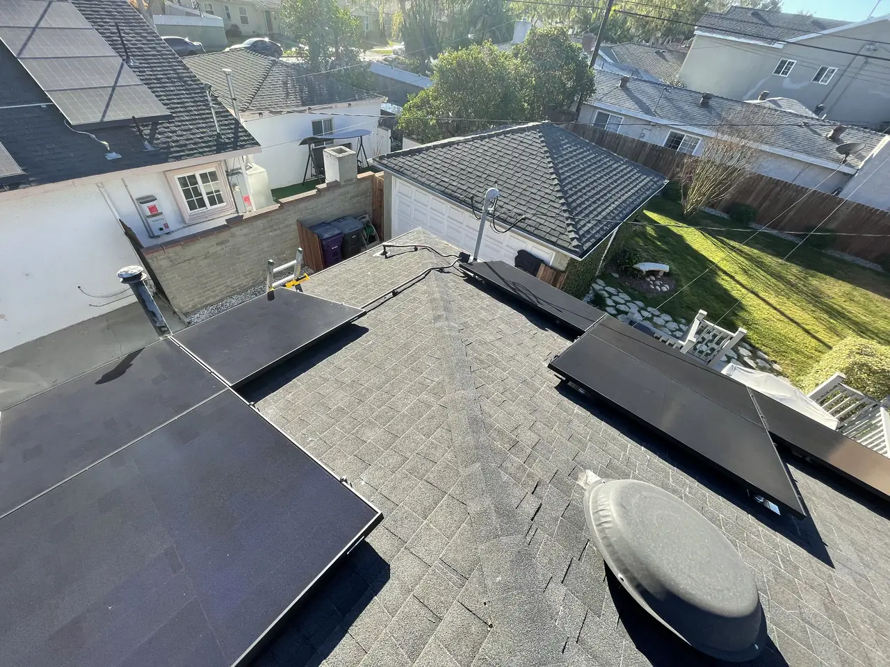 Residential PV system installed in Long Beach, CA