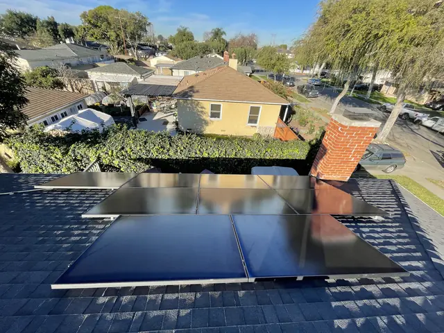 Rooftop solar installation by Cali Energy in Long Beach, CA
