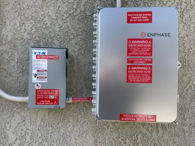 Solar panel mounting detail on a composition shingle roof in Long Beach, CA