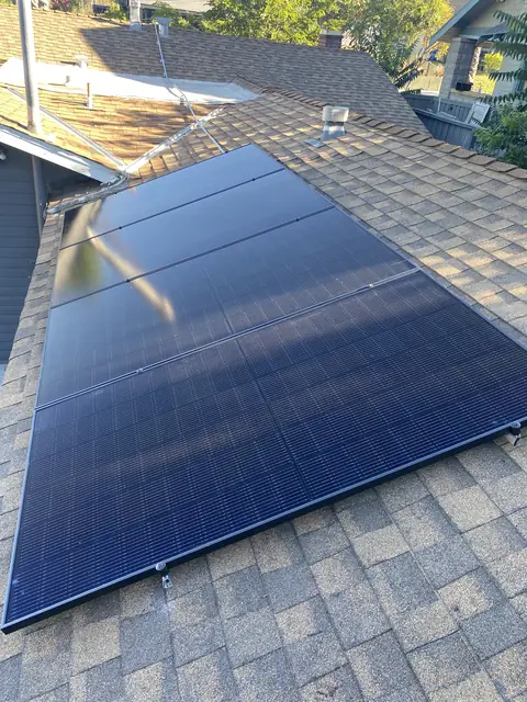 Completed residential solar project in Los Angeles, CA