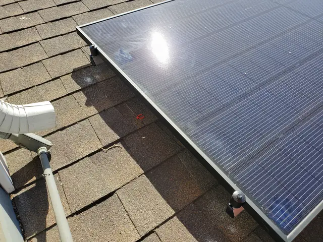 Finished rooftop solar panels on a Los Angeles home