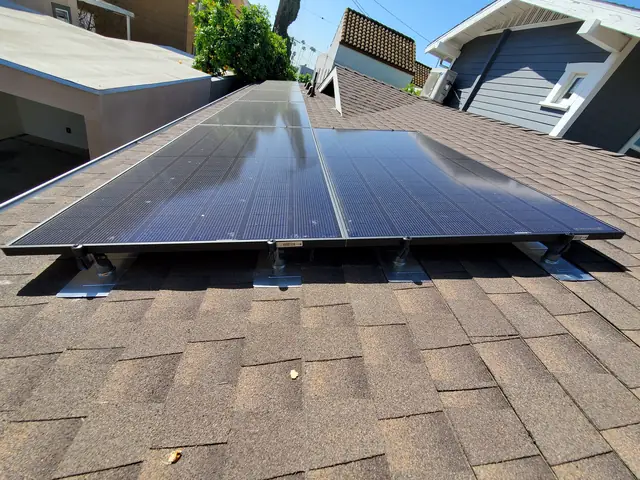 Residential PV system installed in Los Angeles, CA