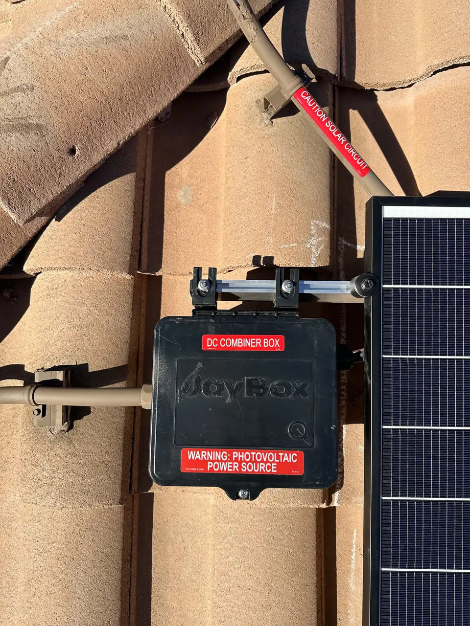 Solar array close-up in Los Angeles, CA