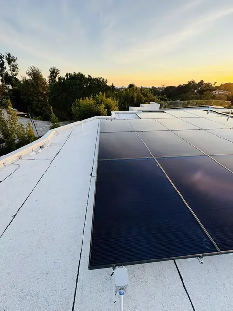 Rooftop solar installation by Cali Energy in Los Angeles, CA