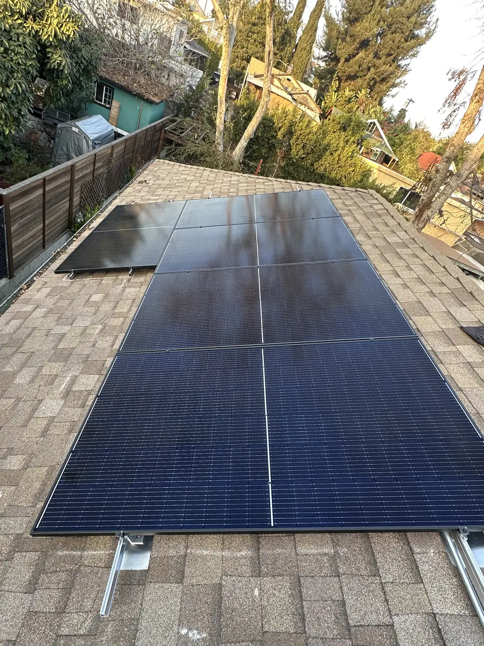 Home solar installation in Los Angeles, CA