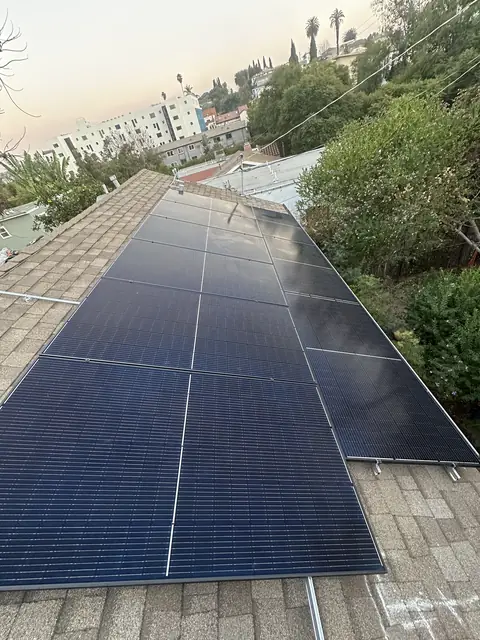 Residential PV system installed in Los Angeles, CA