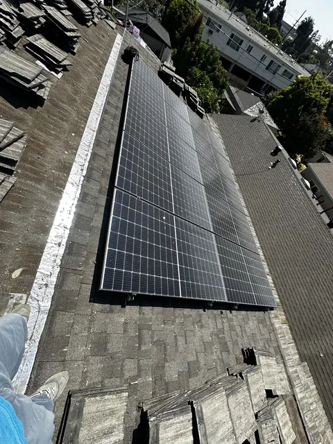 Residential PV system installed in Los Angeles, CA