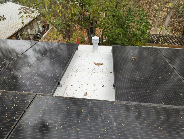 Completed residential solar project in Los Angeles, CA