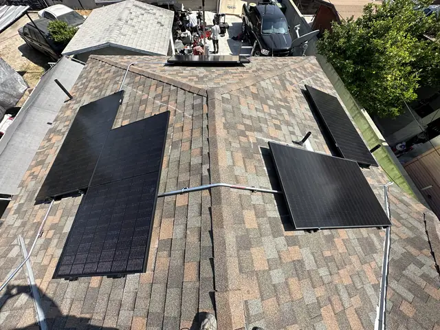 Rooftop solar installation by Cali Energy in Los Angeles, CA