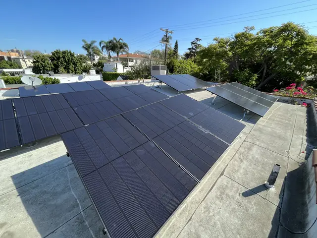 Home solar installation in Los Angeles, CA