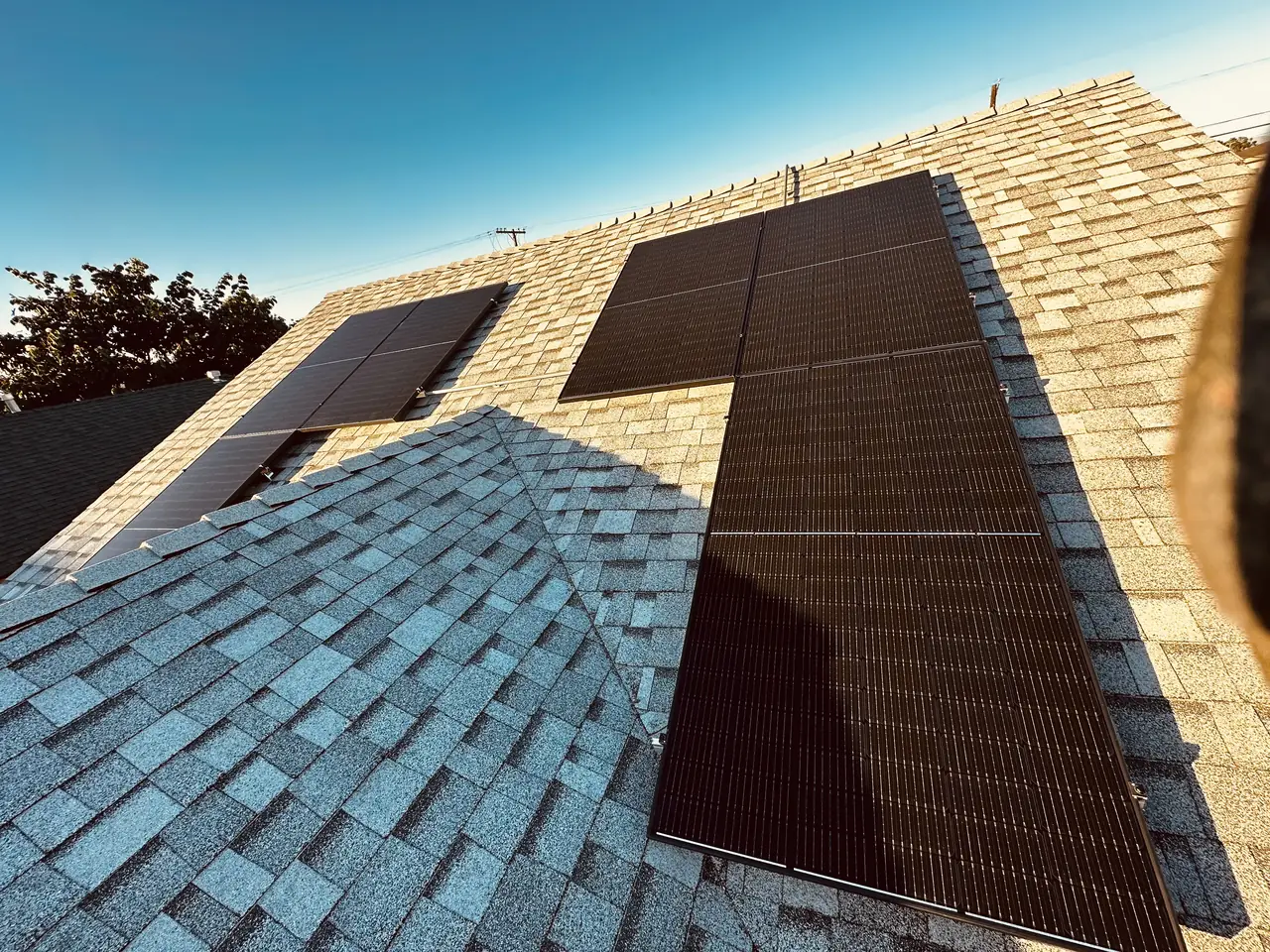 Completed residential solar project in Los Angeles, CA