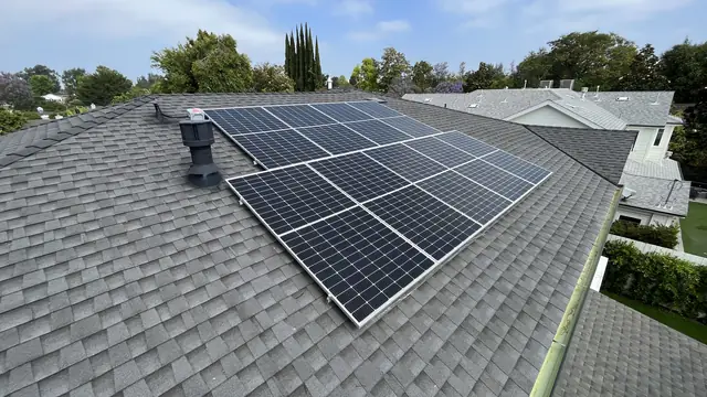 Home solar installation in Los Angeles, CA