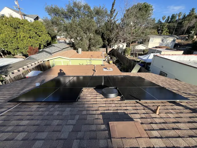 Residential PV system installed in Los Angeles, CA