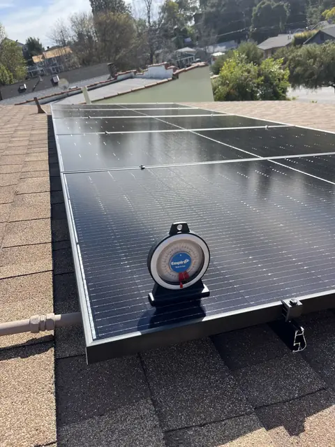Rooftop solar installation by Cali Energy in Los Angeles, CA