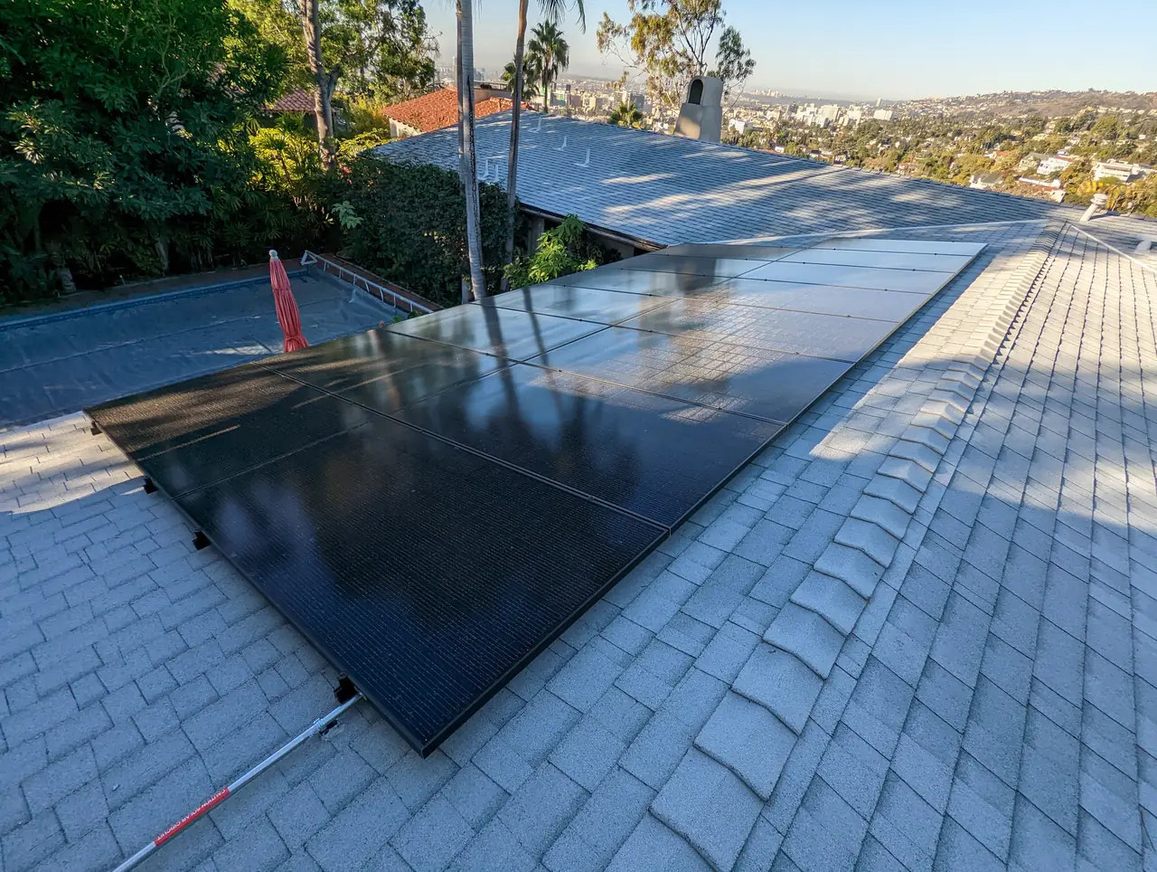 Residential PV system installed in Los Angeles, CA