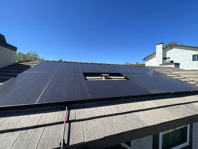 Rooftop solar installation by Cali Energy in Los Angeles, CA