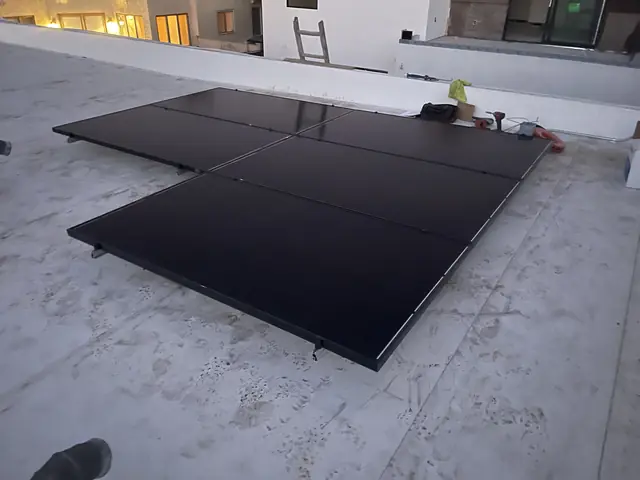 Rooftop solar installation by Cali Energy in Los Angeles, CA