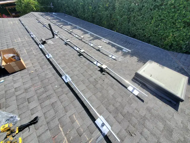 Rooftop solar installation by Cali Energy in Los Angeles, CA