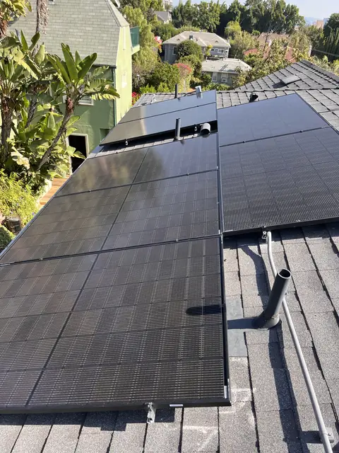 Residential PV system installed in Los Angeles, CA