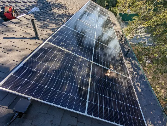 Rooftop solar installation by Cali Energy in Los Angeles, CA