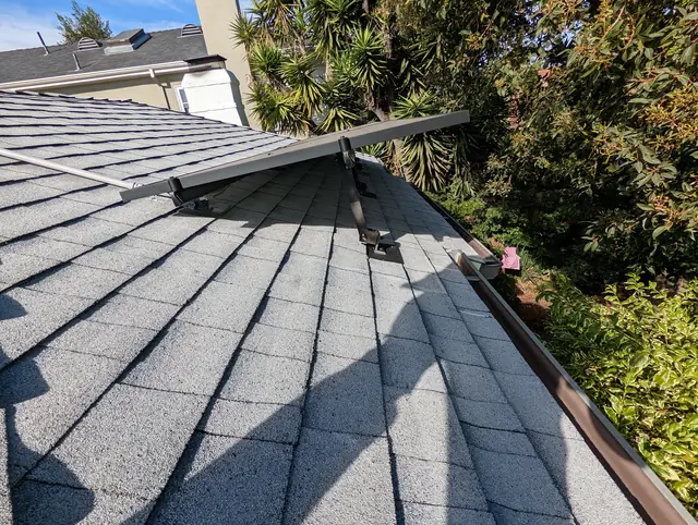 Completed residential solar project in Los Angeles, CA