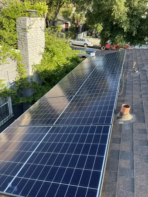 Rooftop solar installation by Cali Energy in Los Angeles, CA