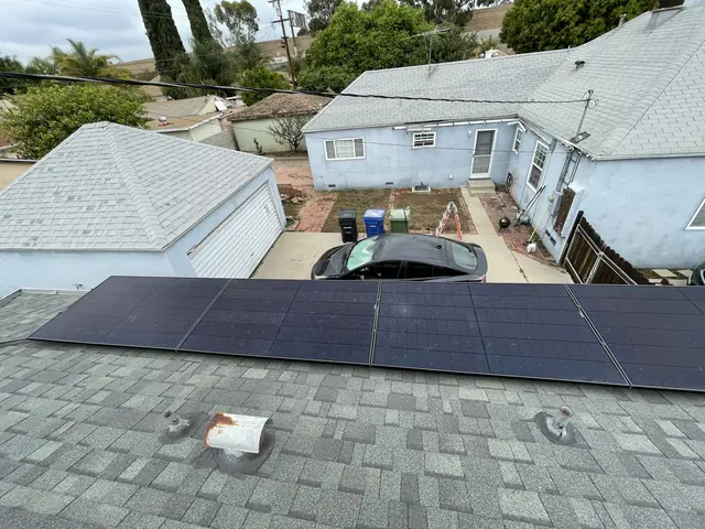 Home solar installation in Los Angeles, CA