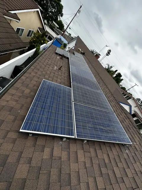 Rooftop solar installation by Cali Energy in Los Angeles, CA