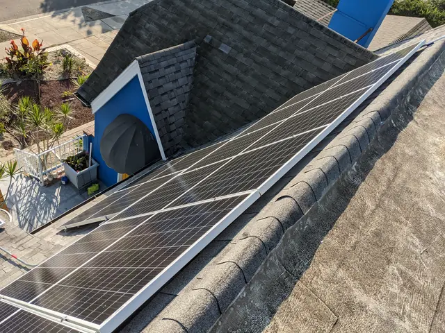 Rooftop solar installation by Cali Energy in Los Angeles, CA