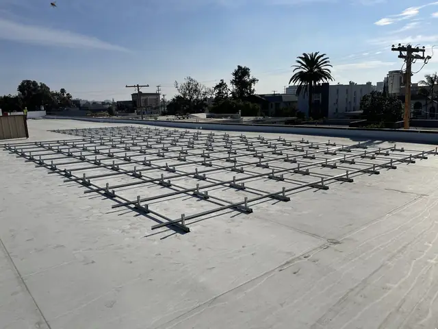 Rooftop solar installation by Cali Energy in Los Angeles, CA