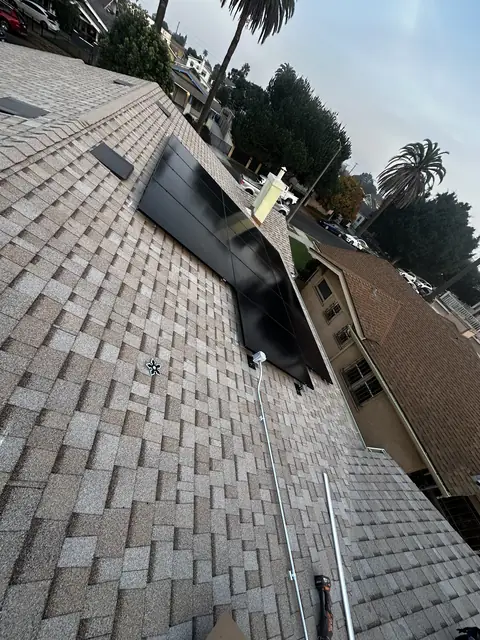 Rooftop solar installation by Cali Energy in Los Angeles, CA