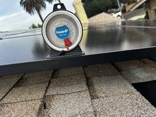 Completed residential solar project in Los Angeles, CA