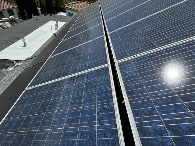 Completed residential solar project in Los Angeles, CA