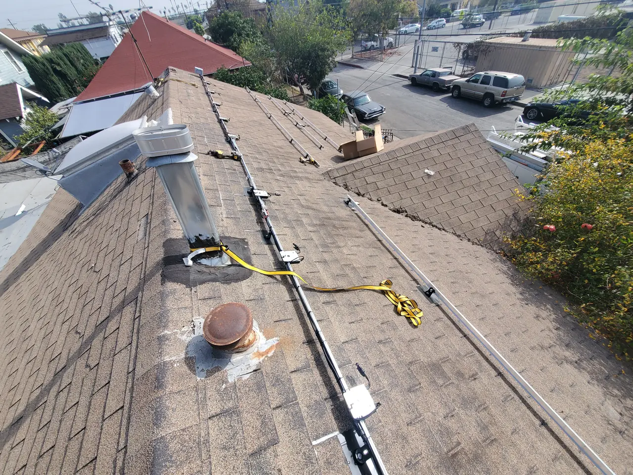 Completed residential solar project in Los Angeles, CA