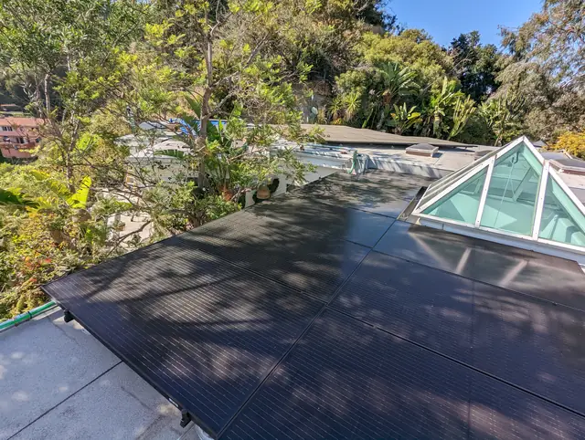 Residential PV system installed in Los Angeles, CA