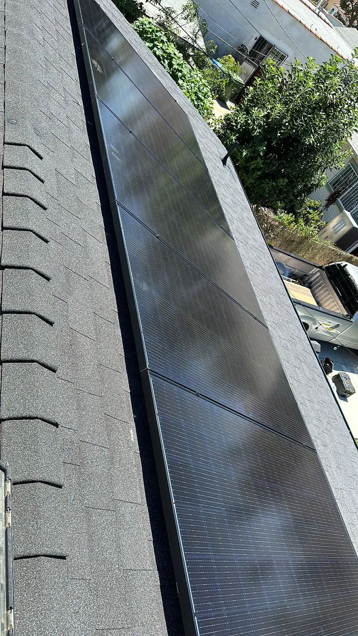 Residential PV system installed in Los Angeles, CA