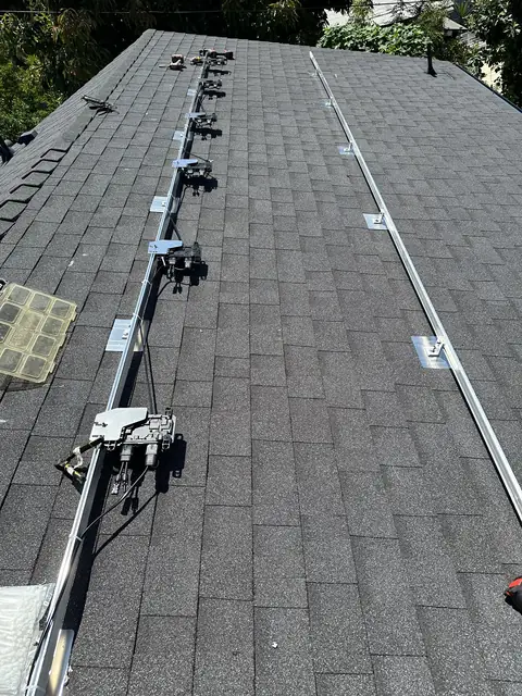 1.95 kW solar panel array on a composition shingle roof in Los Angeles, CA