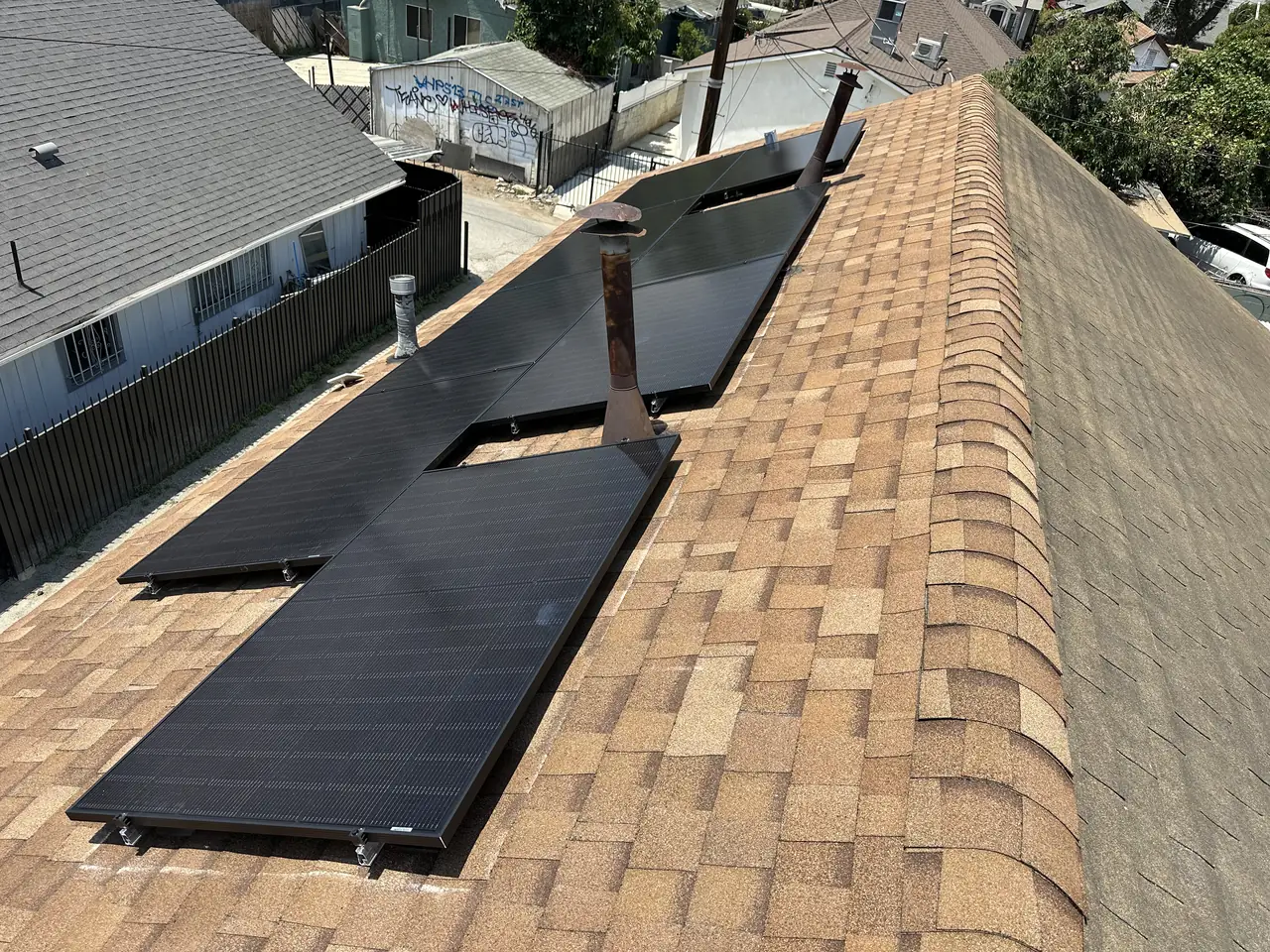 Residential PV system installed in Los Angeles, CA