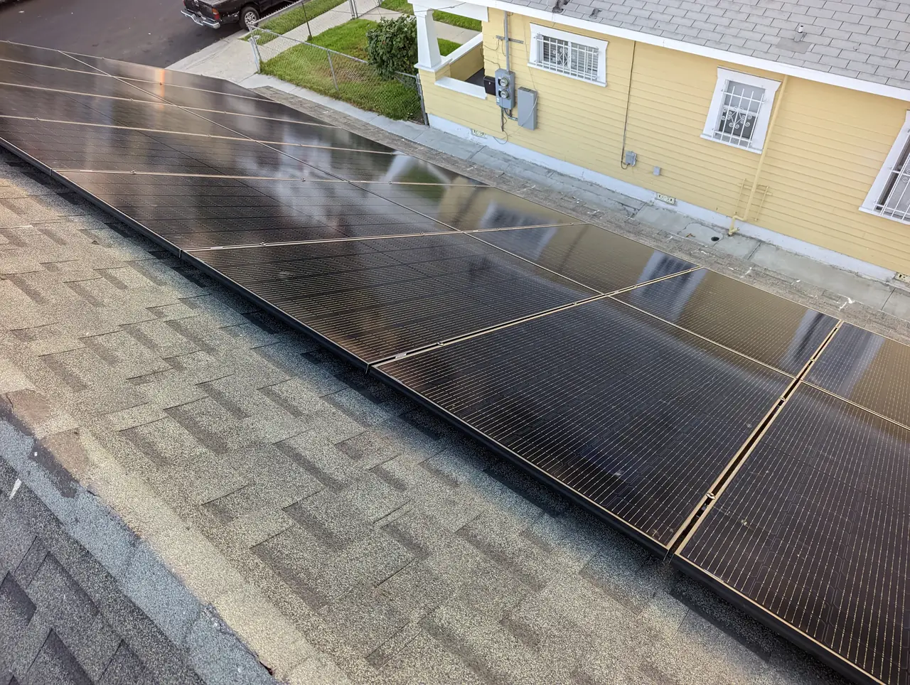 Residential PV system installed in Los Angeles, CA