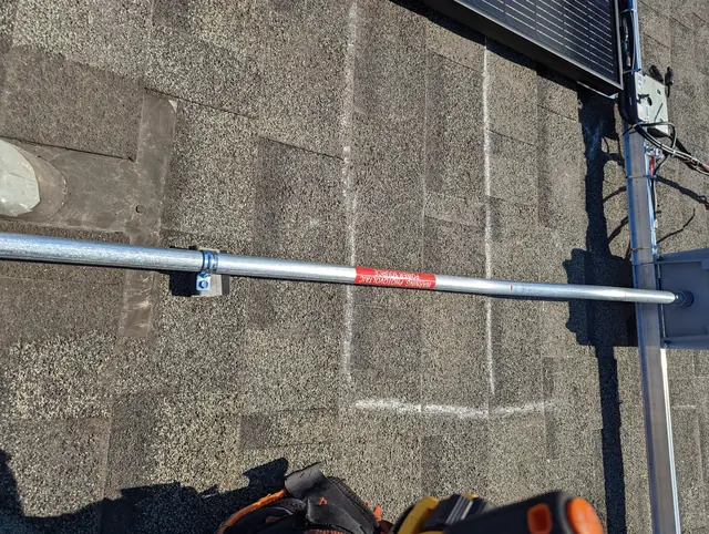 5.85 kW solar panel array on a composition shingle roof in Los Angeles, CA