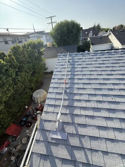 Completed residential solar project in Los Angeles, CA