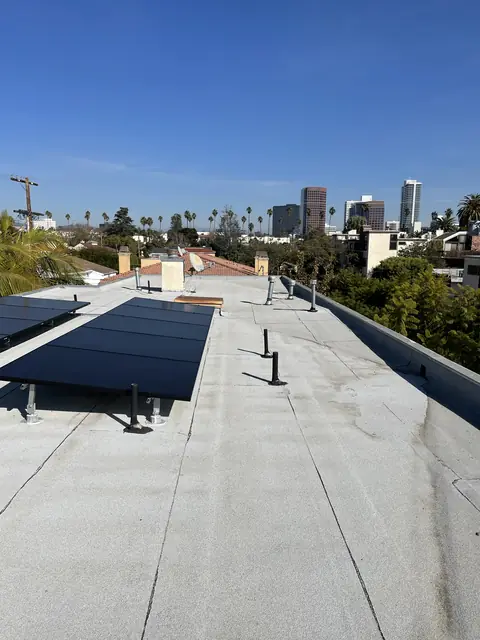 Rooftop solar installation by Cali Energy in Los Angeles, CA