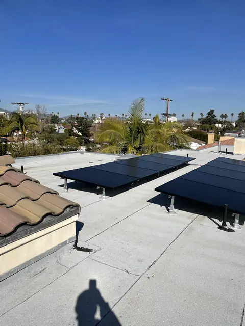 Completed residential solar project in Los Angeles, CA