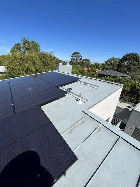 Rooftop solar installation by Cali Energy in Los Angeles, CA