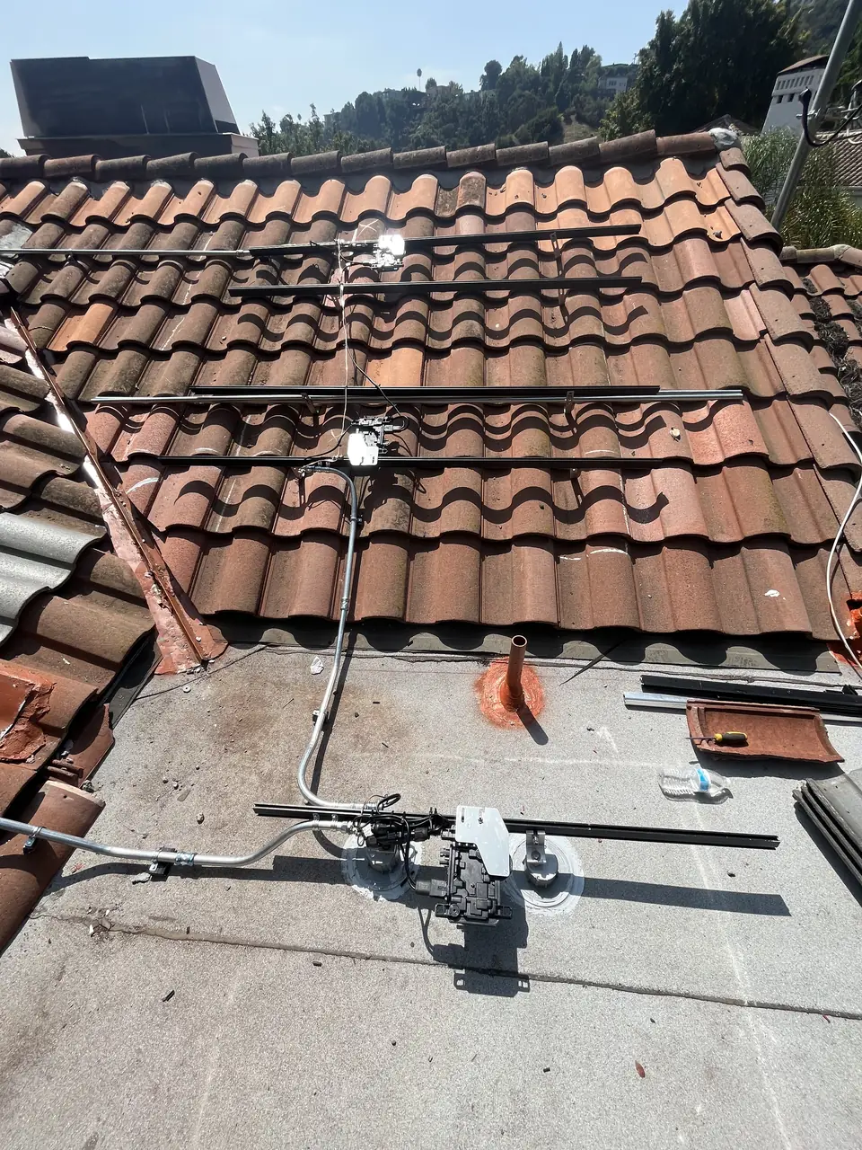 Rooftop solar installation by Cali Energy in Los Angeles, CA